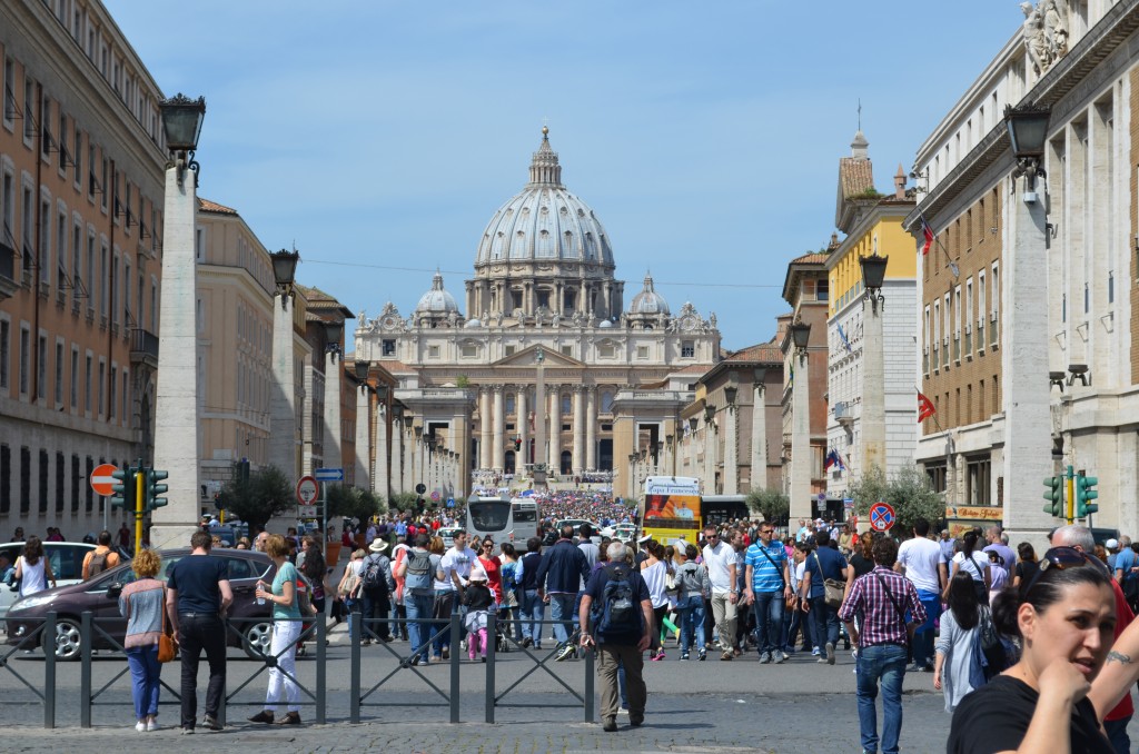 St Peters and the crowd