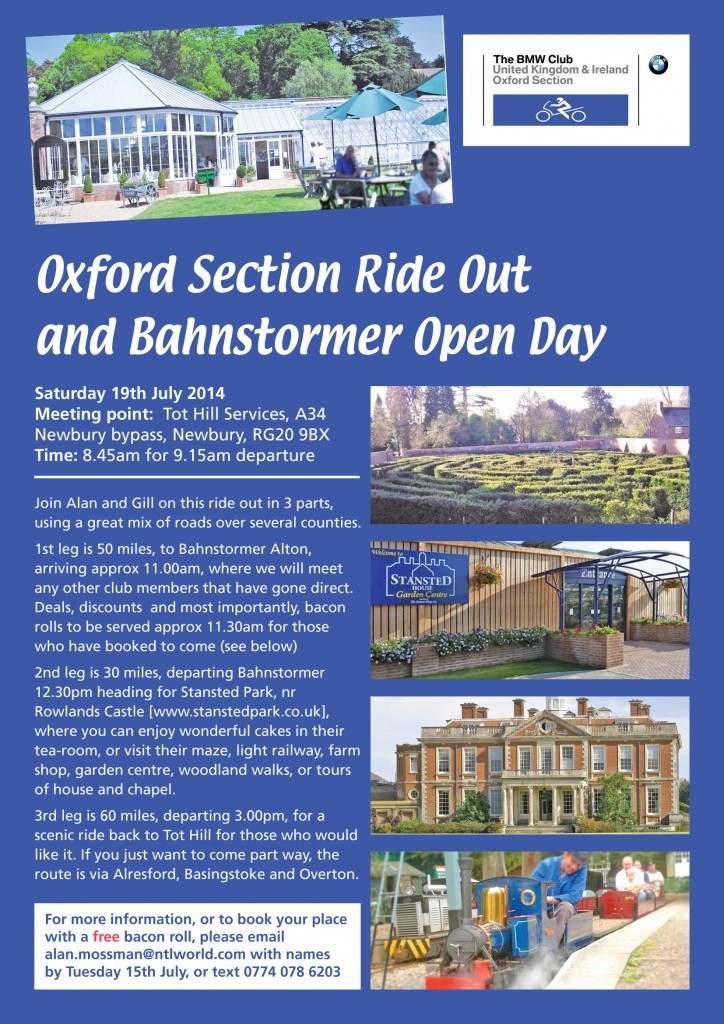 Bahnstormer Alton Day and Ride Out July 19th